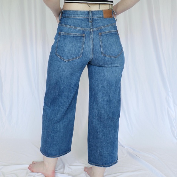 Madewell Wide-Leg Crop High Waist Jeans G7204 - Picture 2 of 8